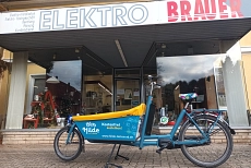 Lastenrad-Verleih in Delligsen Lastenrad-Verleih bei Firma "Elektro-Brauer" in Delligsen