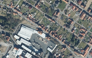 Luftbild der Raabestraße in Grünenplan&nbsp;&copy;&nbsp;Gemeinde Delligsen