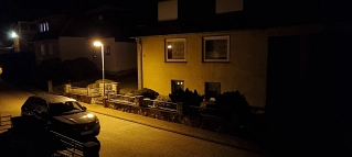 Straßenbeleuchtung Ringstraße vor der Umrüstung, 21.04.2026
