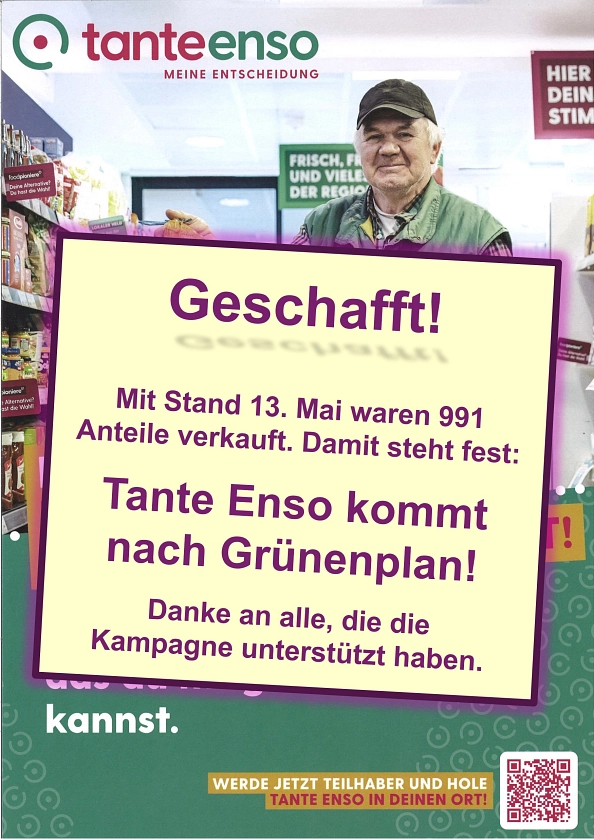 Plakat Tante Enso, 13.05.2026&nbsp;&copy;&nbsp;Gemeinde Delligsen